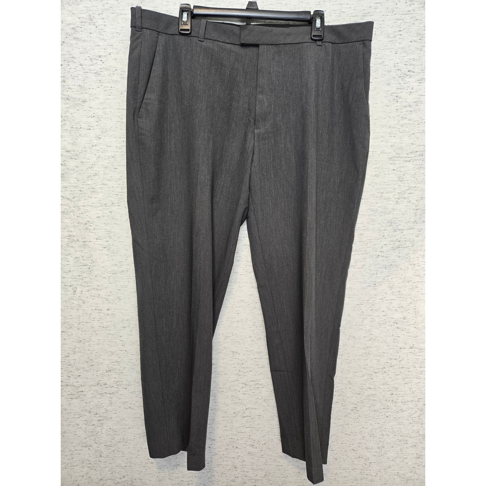 Van Heusen 38x29 Charcoal Flex Fit Ultra Wrinkle Free Straight Leg Pant